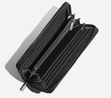Load image into Gallery viewer, Emma Zip Around Wallet - Black / Nubuck