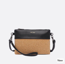 Load image into Gallery viewer, Nicole Pouch Small – Black/Cork