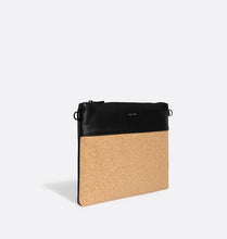 Load image into Gallery viewer, Nicole Pouch Large – Black / Cork