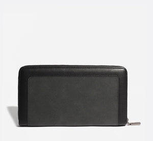 Emma Zip Around Wallet - Black / Nubuck