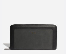 Load image into Gallery viewer, Emma Zip Around Wallet - Black / Nubuck
