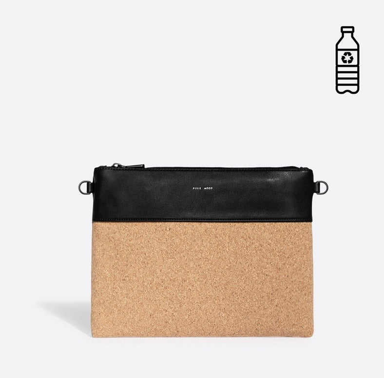 Nicole Pouch Large – Black / Cork