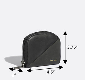 Ida Card Case - Black / Nubuck