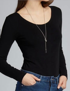 Bamboo Long Sleeve Scoop Neck Top